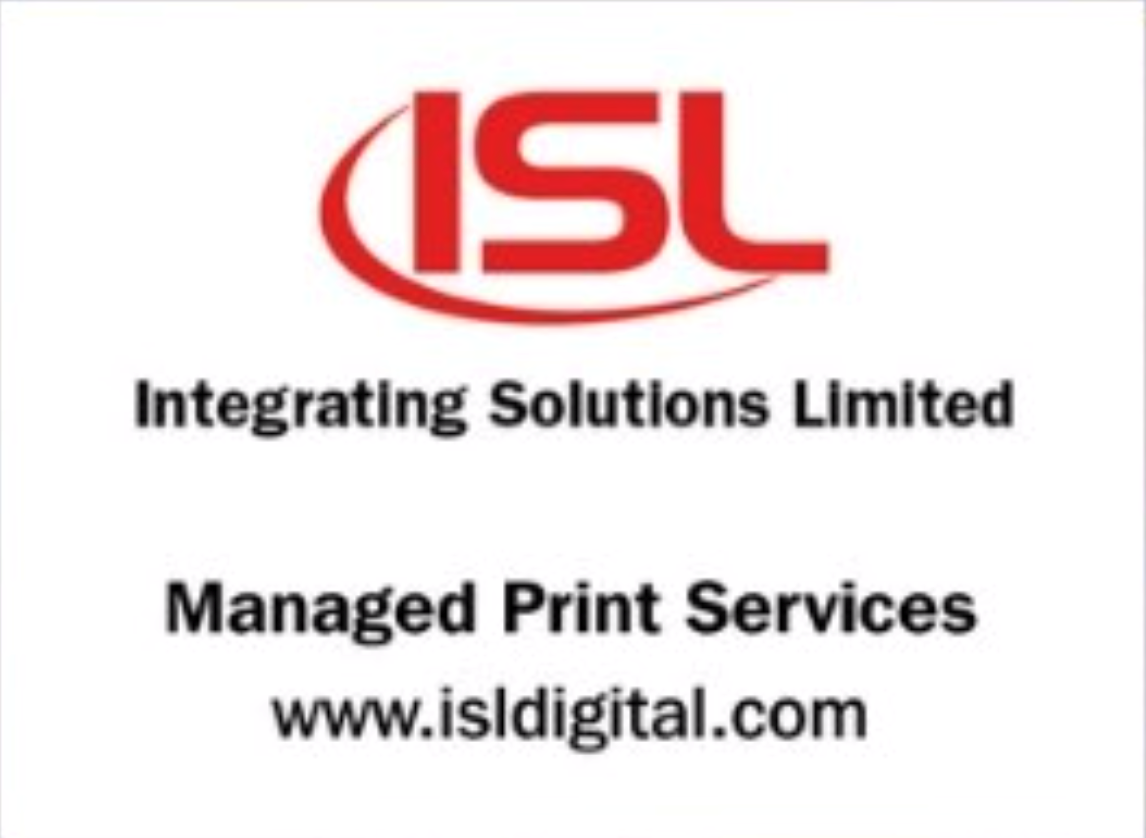 Integrating Solutions Limited logo with red and black writing