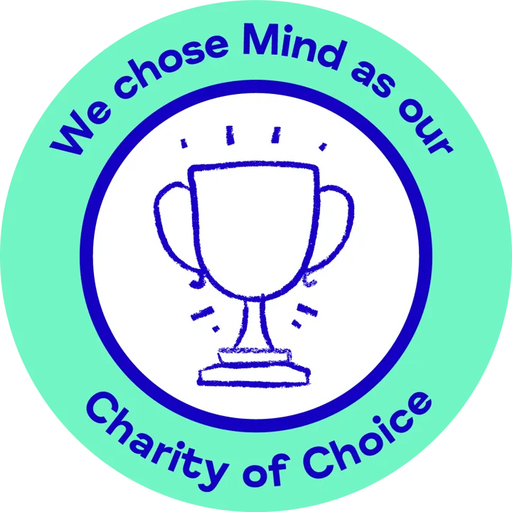 We Chose Mind As Our charity of choice - Green - trophy