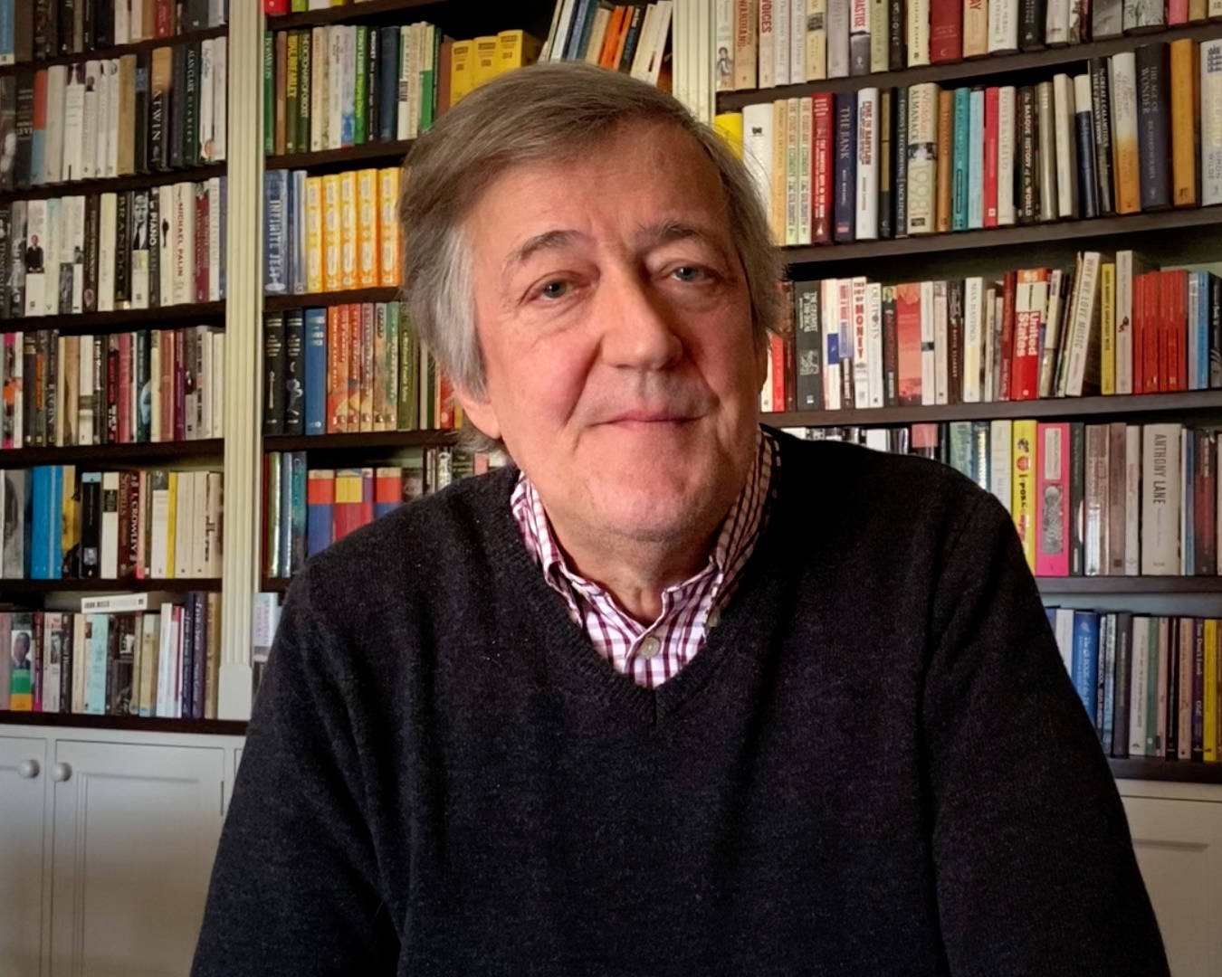 Portrait of Mind's president Stephen Fry 