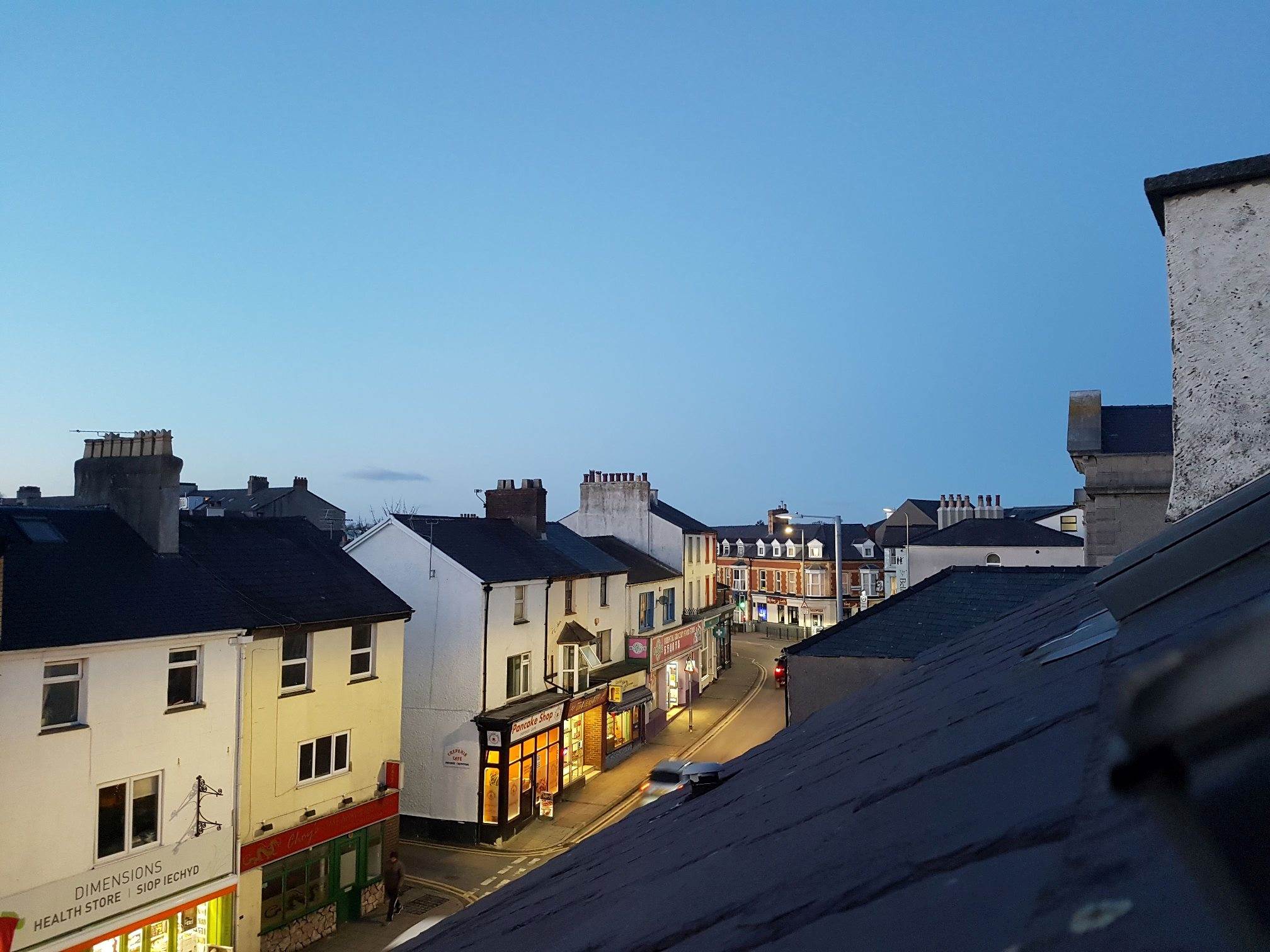 Photo of Wales village taken from rooftop