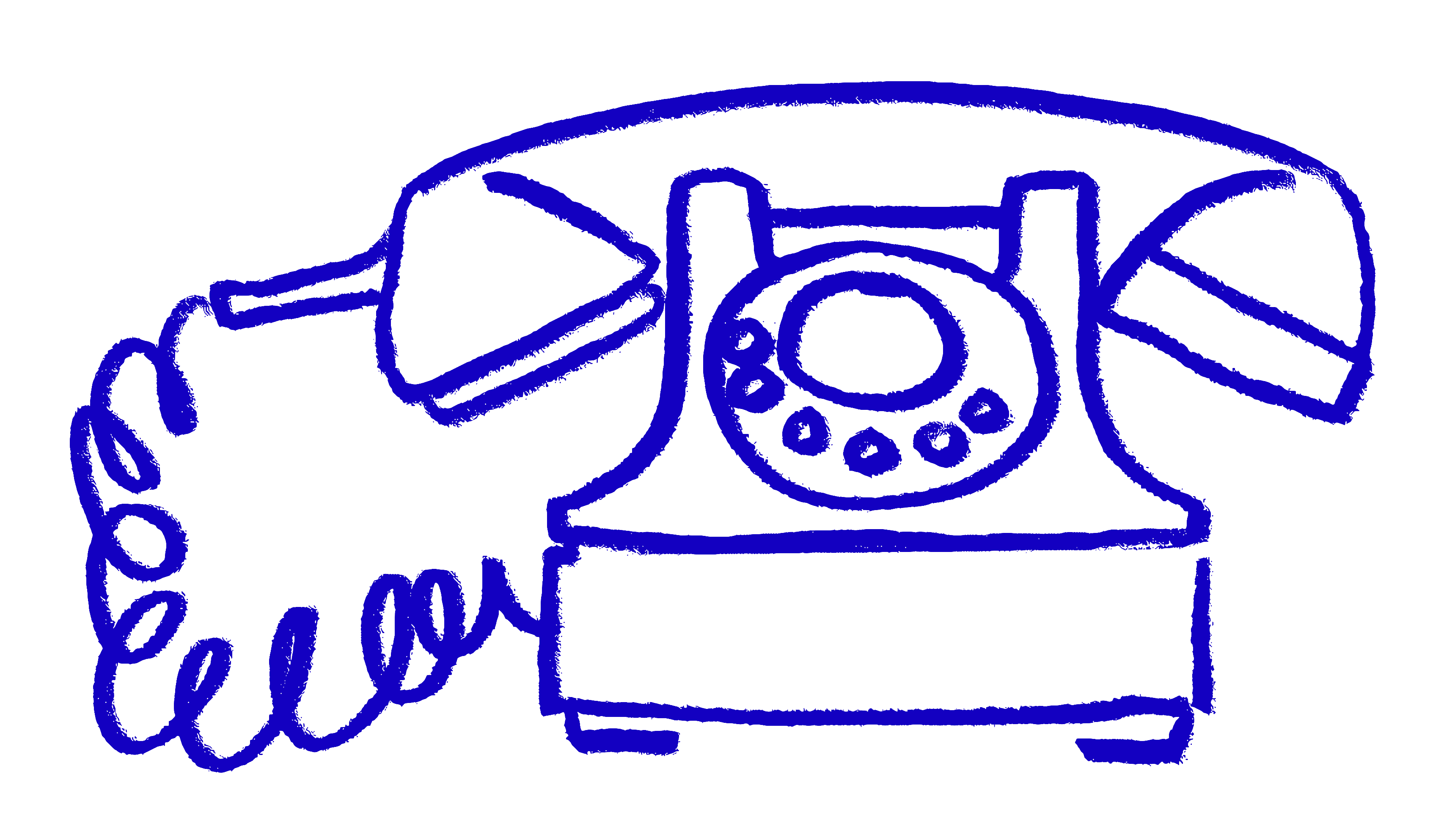 Phone Illustration in Blue 