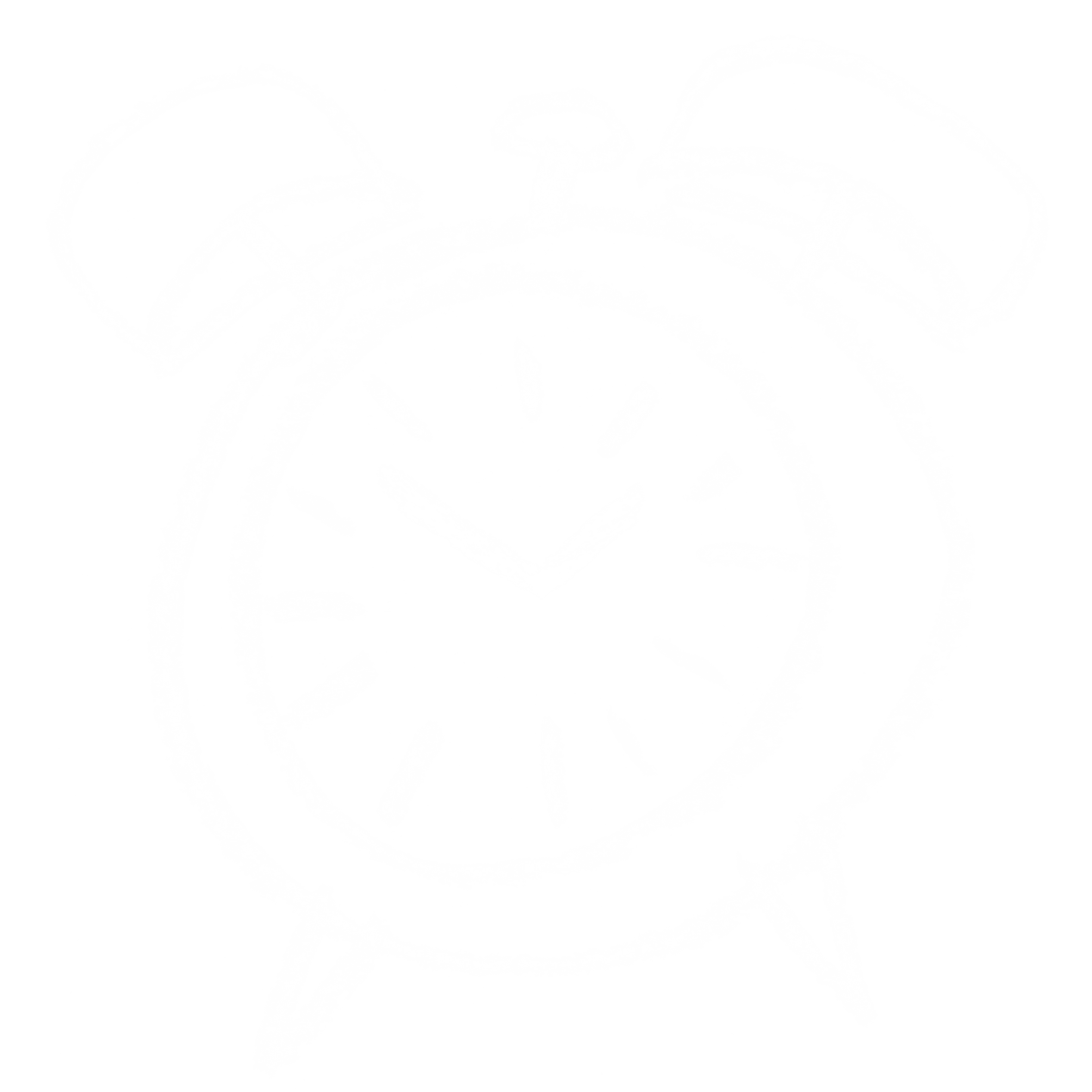 alarm clock illustration in white