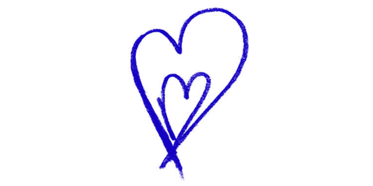 Blue heart illustration