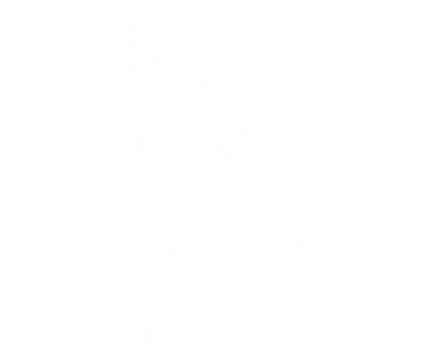 Person with their fist in the air
