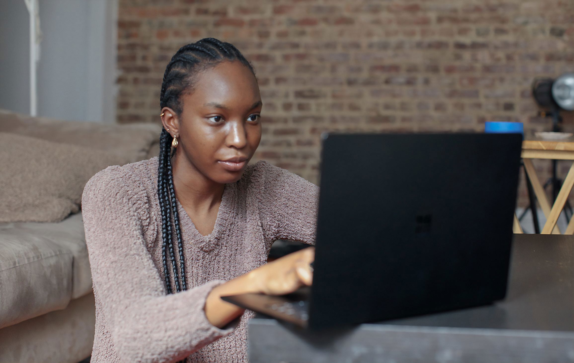 Woman using a laptop Woman using a laptop