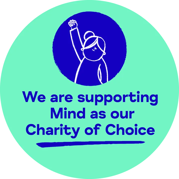 We Are Supporting Mind as our Charity of Choice - Green - Hands up