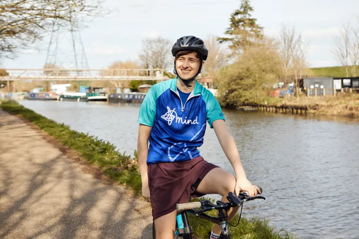 Man cycling