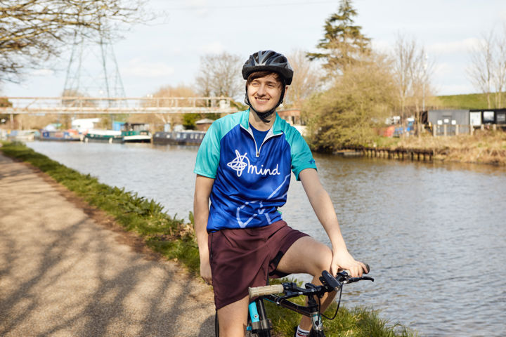 Man cycling