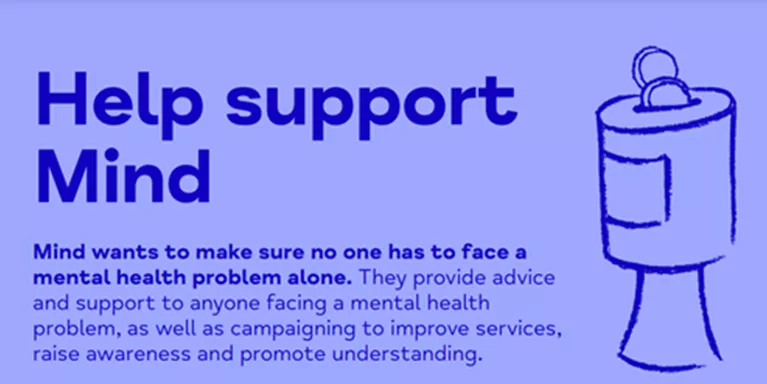 Help support Mind poster header