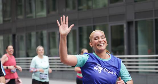 Runner in London Landmarks half marathon