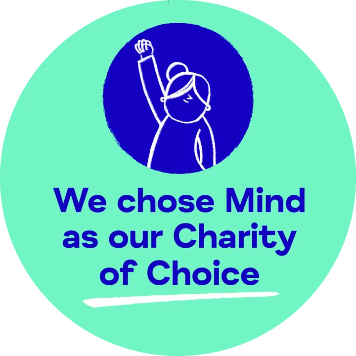 We Chose Mind As Our Charity of Choice Green - Hands up